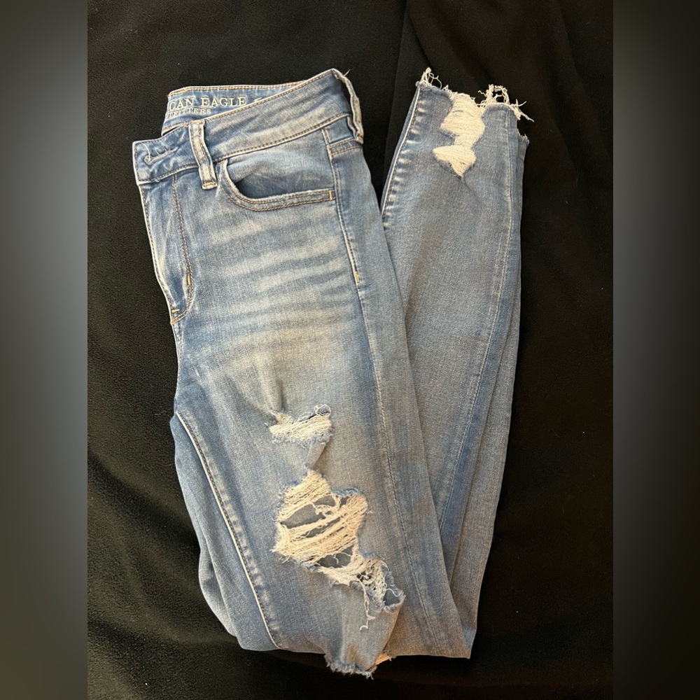 High rise super stretch jeans size 4